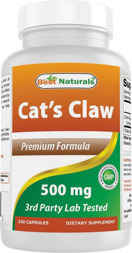 Meilleure Gélule de Cat Naturals, 500 mg, 240 Nombre