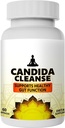 Candida Cleanse - Gut & Colon Support - 60 Capsules - Formule à base de plantes naturelles pour les hommes et les femmes - Détox intestinal et anti-levure support avec feuille d'origan, wormwood, noyer noir, acide caprylique
