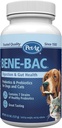 PetAg Bene-Bac - Poudre de 4,5 oz - FOS et probiotiques pour chiens, chats, mammifères exotiques et animaux sauvages