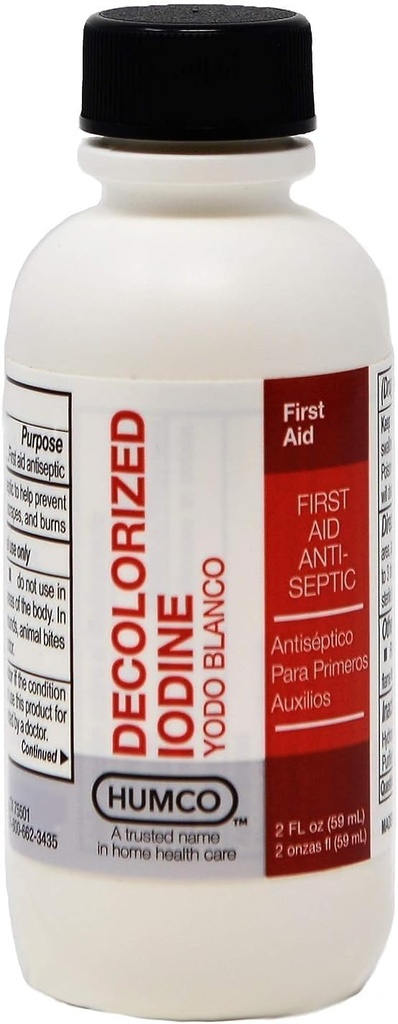 Iodides Tincture (Decolorized Iodine) 2 oz (Pack of 2)