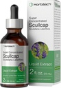 Horbaach Scullcap Teinture d'herbes de 2 fl oz de 2 fl oz de gouttes d'extrait liquide de Scutellaria Lateriflora de 2 fl sans alcool, végétalien de 2 fl oz