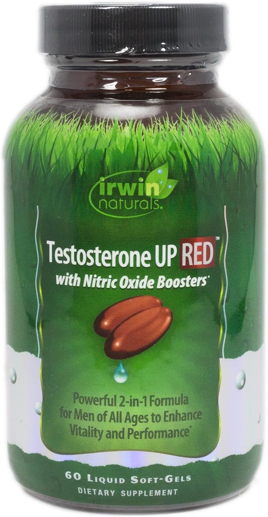 Irwin Naturals Testostérone Haut Rouge 60 gels