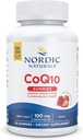Nordic Naturals CoQ10 Gummies, Fraise - 60 Gummies - 100 mg Coenzyme Q10 (CoQ10) - Grand goût - Santé cardiaque, Production d'énergie cellulaire, Support antioxydant - Non-OGM, Vegan - 60 portions