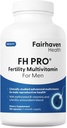 Fairhaven Health FH Pro for Men | Clinically Studied Premium Prenatal Fertility Supplements for Men | Male Fertility Supplements | Count and Motility Support Pre-Conception for Him | 180 Capsules