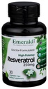 Emerald Labs Resveratrol - Supplément diététique avec Resveratrol pour support cellulaire et cardiovasculaire - 30 capsules végétales