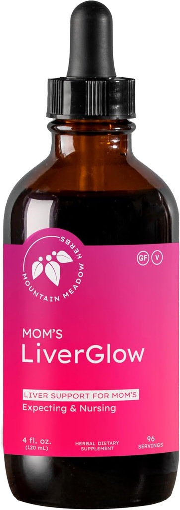 Mountain Meadow Herbes Le foie de maman Glow, détoxifiant avancé et régénérateur pour soutenir la santé et la fonction du foie - 4 oz - pour un foie heureux