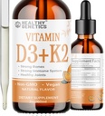 Vitamine liquide D3 K2 Plus Vitamine K2 MK-7.000UI Vitamine D gouttes liquides