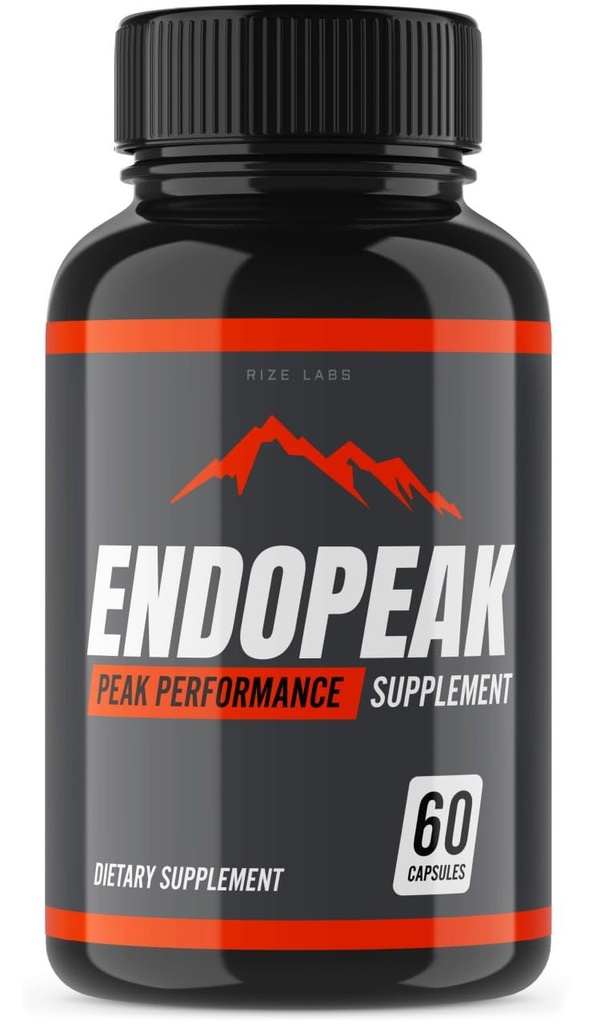Endopeak Peak Performance Capsules for Men, Maximum Strength, Ultra Pure Non-GMO Vegan Supplement, Advanced Formula (60 Capsules)