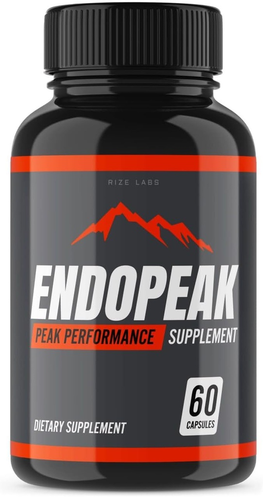 labos de taille - Capsules de performance Peak Endopeak pour hommes, résistance maximale, supplément végétalien ultra pur non OGM, formule avancée (60 capsules)