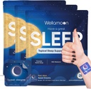 Wellamoon Patchs de sommeil d'origine pour adultes Extra Strength de sommeil avec Melatonin & Valerian de la peau et sans cruauté de la peau pour les hommes et les femmes