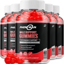 Phénoman pour les hommes Gummies – Phéno Man Max Performance, Phénoman Formule avancée, Supplément naturel extra-fort pour la croissance musculaire et le soutien de la santé globale et critiques (5 Pack – 300 Gummies)