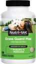 Nutri-Vet Grass Guard Chewables, Prévention des brûlures de pelouse, Neutralisateur d'urine de chien pour l'herbe, Gut Health Support avec probiotiques et enzymes, Probiotiques de chien, Comprimés de supplément pour animaux de compagnie, 150 Compte