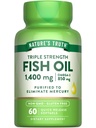 Nature's Truth Triple Strength Fish Oil Softgels (en anglais seulement) 1400 mg 60 Comte (en anglais seulement) Omega actif 3