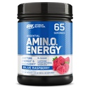 Optimum Nutrition Amino Energy - Pré-entraînement avec du thé vert, BCAA, acides aminés, Keto amical, extrait de café vert, poudre d'énergie - framboise bleue, 65 portions (paquetage mai Vary)