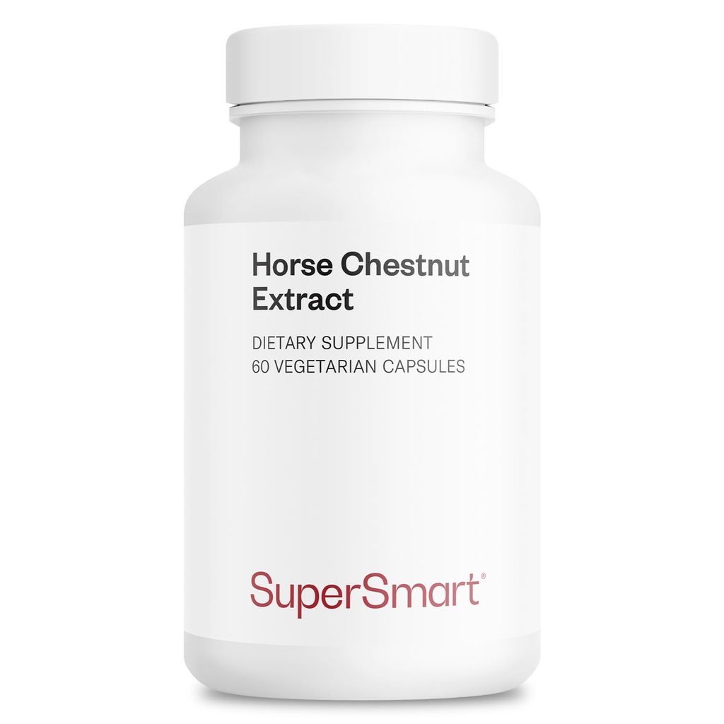 Supersmart - Extrait de Châtaigne de Cheval 500mg par jour (haute résistance) - Supplément d'Aescine 20%