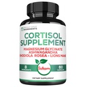 Satoomi 8in1 Cortisol Manager avec Magnésium Glycinate, Ashwagandha, Rhodiola Rosea, Lions Mane & More - Supplément Réducteur Cortisol Hommes & Femmes - 60 Capsules