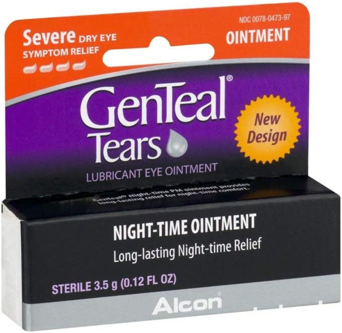 Genteal Pm Sec Oeil Relief Grave Point nocturne .12 fl oz (4 Pack)