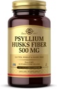 Solgar Psyllium Husks Fibre 500 mg - 200 capsules végétales - Non-OGM, végétalien, sans gluten, sans produits laitiers, casher - 100 portions