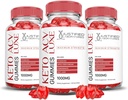 (3 Pack) Luxe Keto Gommies de vinaigre de cidre de pomme Formule avancée 1000MG Luxe Keto Gommies Vinaigre de cidre de pomme préparé avec poudre de jus de betterave de grenade B12 Vegan Non OGM 180 Gummys