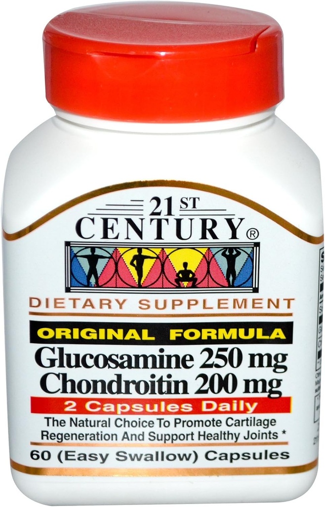 21ème siècle Glucosamine Chondoitrin Formule originale 60 Capsules