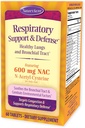 Nature's Secret Respiratory Support & Defense - 60 comprimés - Promotion de la santé pulmonaire et du Bronchial Tract - Avec NAC, Fenugreek & Marshmallow - 30 portions