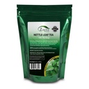 Zokiva Nutritionals - Sacs à thé Nettle Leaf Mega Pack - 100 Sacs à thé à base de plantes biologiques pratiques de qualité Premium - Sans caféine et respectueux des végétaliens dans une poche à fermeture zippée réutilisable