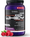 Ultimate Nutrition Prostar Whey Protéines Poudre Isolée, Framboise - Faible Carb, Poudre à haute protéine Shake pour le gain musculaire et la récupération - Faible Sodium, Faible Fat et Keto Friendly - 2 lbs Tub