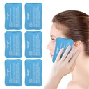 NEWGO Mini Ice Packs (6 Packs) Gel Cold Packs pour blessures réutilisables, Face Ice Pack pour chirurgie faciale, douleur aux dents, yeux fatigués, boos pour enfants, bleus, maux de tête, allaitement 4,5"X 3,2" Bleu