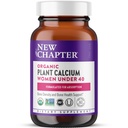 Nouveau chapitre Supplément de calcium – Calcium végétal biologique pour les femmes de moins de 40 ans, avec vitamine D3 pour absorption + vitamine K2 + magnésium, végétarien, sans gluten - 60 Nombre