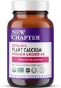 Nouveau chapitre Supplément de calcium – Calcium végétal biologique pour les femmes de moins de 40 ans, avec vitamine D3 pour absorption + vitamine K2 + magnésium, végétarien, sans gluten - 60 Nombre