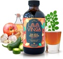 VINGA Lava Pomme crue cidre Vinegar Cidre de feu avec Moringa Oleifera pressé à froid, 8 onces, traitement naturel à froid et à la grippe et système immunitaire Booster, antioxydant Rich Superfood avec 92 nutriments essentiels
