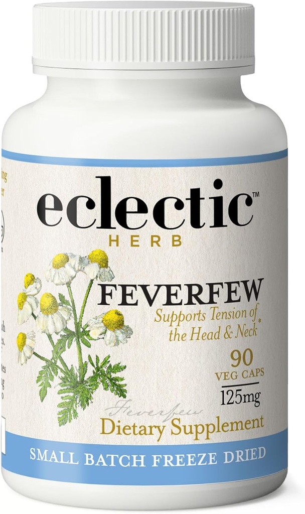Institut éclectique Fresh Freight Freeze-Dried Non-GMO Feverfew (125 mg) 90 CT