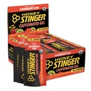 Miel Stinger Strawberry Kiwi gel d'énergie, caféiné et sans gluten avec du miel biologique, pour l'exercice, la course et la performance, la nutrition sportive pour la maison et le gym, pré et mi-entraînement, 24 Pack