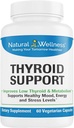 Soutien naturel à la thyroïde – Iodine, Sélénium et L-Tyrosine Supplément pour la fonction, l'énergie et le métabolisme de la thyroïde – Soutien à la thyroïde pour les femmes et les hommes – 60 capsules végétariennes