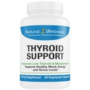 Soutien naturel à la thyroïde – Iodine, Sélénium et L-Tyrosine Supplément pour la fonction, l'énergie et le métabolisme de la thyroïde – Soutien à la thyroïde pour les femmes et les hommes – 60 capsules végétariennes