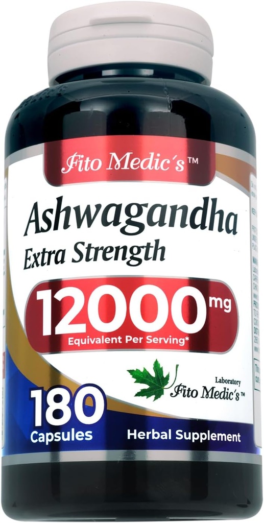 Lab de FITO MEDIC Ashwagandha , Suppléments Ashwagandha Capsules Ashwagandha 180 Capsules