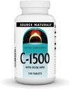 Source Naturals C-1500, avec Rose HIPS 1500 mg pour le support du système immunitaire - 100 comprimés