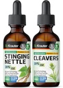 BIO KRAUTER Teinture de la nervure 2 Fl. Oz. & Cleavers Teinture 2 Fl. Oz.