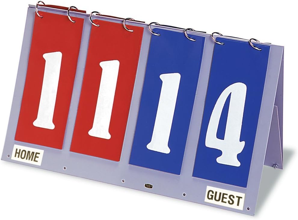 Tandem Sport 2 Digit Score Keeper - Score Flipper pour Volleyball, Basketball, Baseball et Football - Tabletop Easy Flip Scoreboard