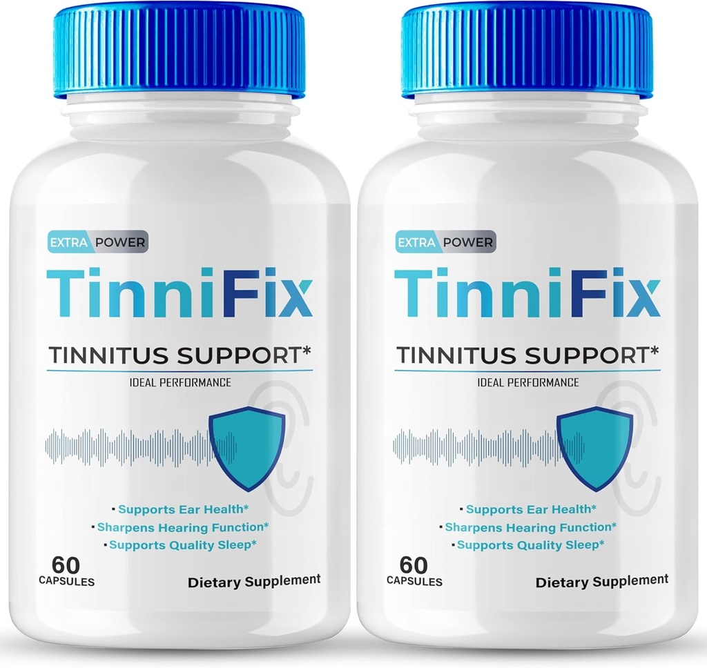 Tinnifix Tinnitus Relief for Ringing Ears Capsules - Advanced Hearing Supplement Support Formula Pills, Tinnifix Pills Maintain Healthy Hearing, All Natural Ear Health, Tinni Fix Reviews (2 Pack)