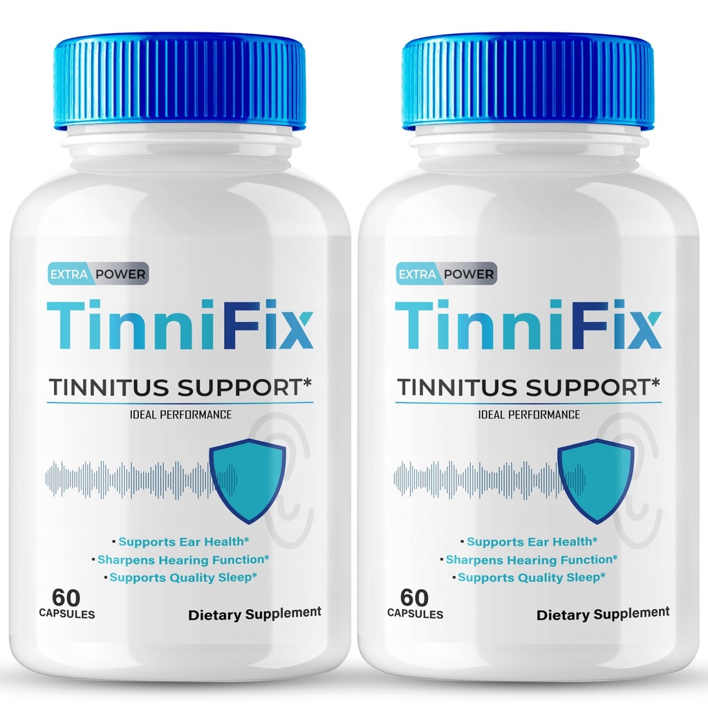 Tinnifix Tinnitus Relief for Ringing Ears Capsules - Supplément d'audition avancé Formule de soutien pilules, pilules Tinnifix maintenir une audition saine, toute la santé de l'oreille naturelle, Tinni Fix Avis (2 Pack)