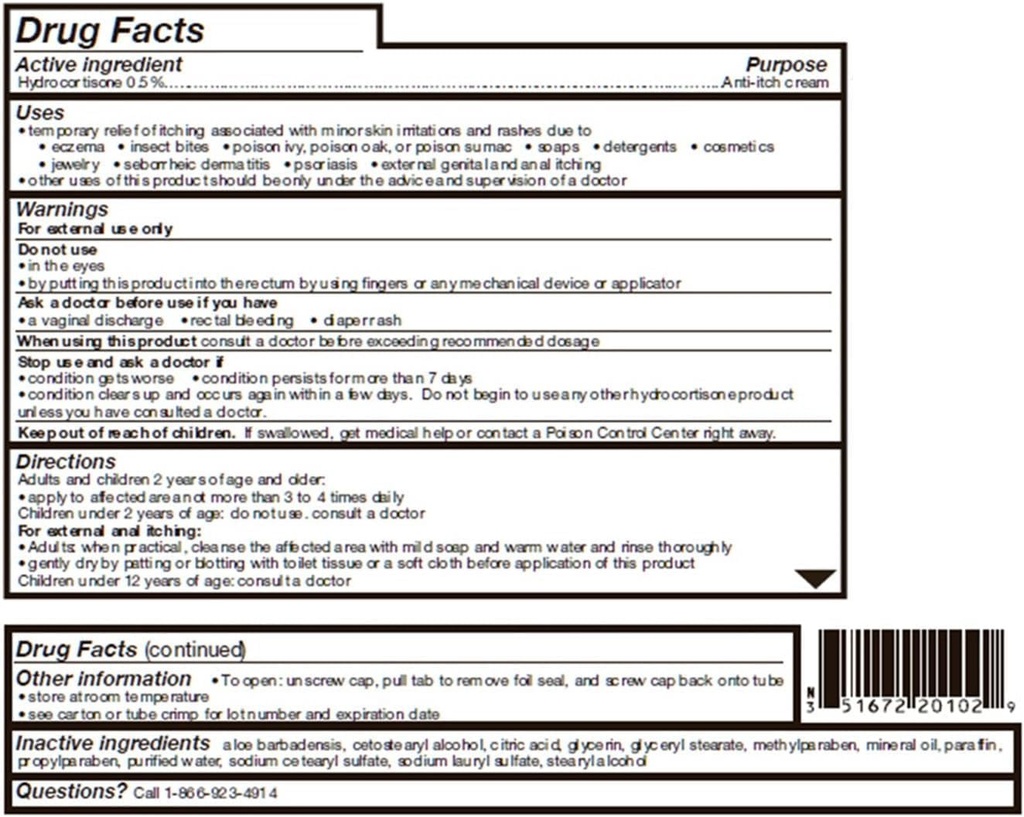 Taro Crème Hydrocortisone avec Aloe pour peau sensible, 1 oz (paquet de 4)