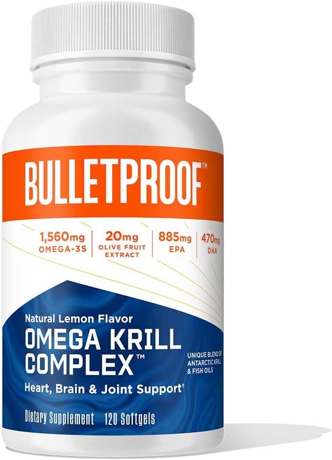 Omega Krill Complex Softgels, 120 Comte, supplément huile de poisson pour la santé du cerveau et du coeur