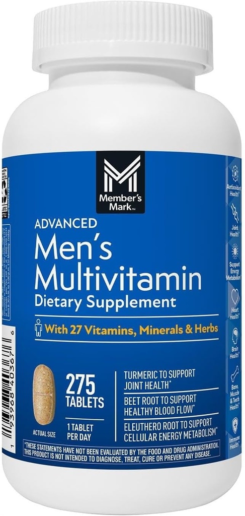 Membres Mark Men's Daily Multivitamin (275 comte)