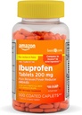 Amazon Basic Care Ibuprofen Tablets, 200 mg, Pain Reliever/Fever Reducer, 500 Count