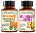 Glucosamine végétalienne Chondroïtine MSM Supplément de soutien conjoint et multivitamine complète pour les femmes