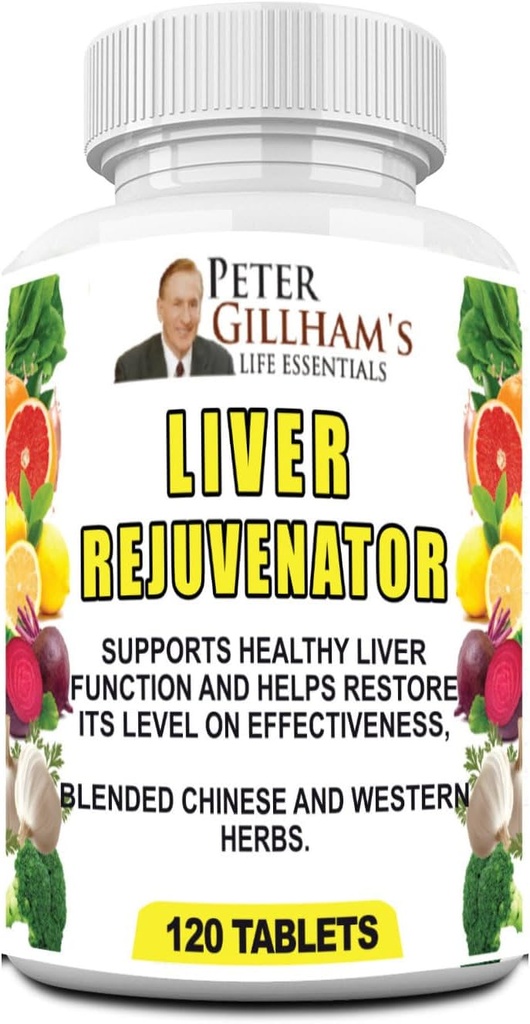Liver Rejuvenator 120 Tablets, 40 Servings All Natural Non-GMO Herbal Blend 780 mg Liver Cleanse, Liver Support Made in The USA Peter Gillham’s Life Essentials