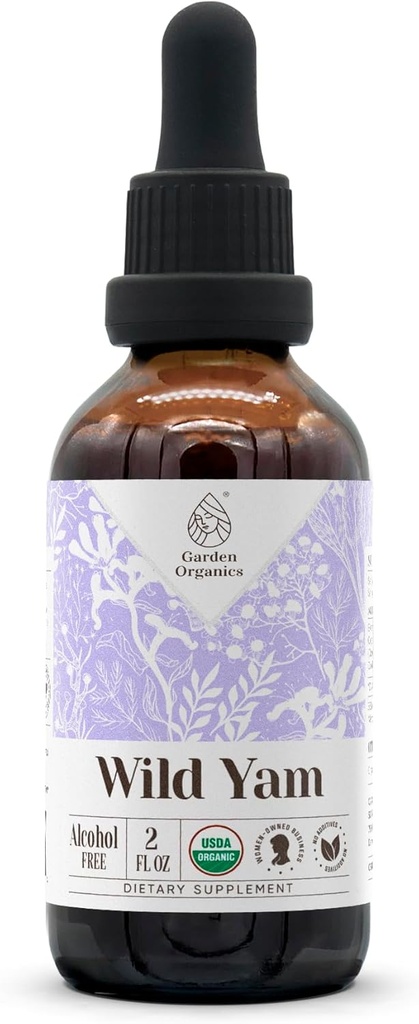 Wild Yam Extrait sans alcool biologique USDA supplément diététique, teinture de haute puissance.