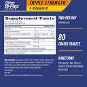 Osteo Bi-Flex Triple Strength(5) avec supplément de santé mixte à la glucosamine de vitamine D, comprimés enduits, 80 comtes (paquet de 2)